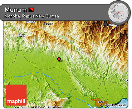 Physical 3D Map of Munum