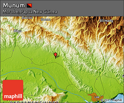 Physical 3D Map of Munum