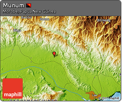 Physical 3D Map of Munum