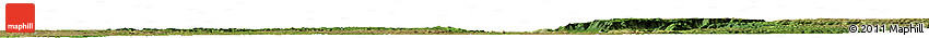 Satellite Horizon Map of the Area around 6° 38' 39" S, 14° 31' 30" E
