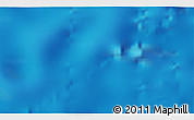 Physical 3D Map of the area around 6° 38' 39" S, 150° 22' 30" W