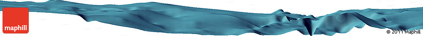Satellite Horizon Map of the Area around 6° 38' 39" S, 153° 55' 30" E