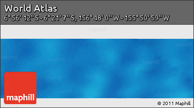 Physical Panoramic Map of the Area around 6° 38' 39" S, 156° 19' 29" W