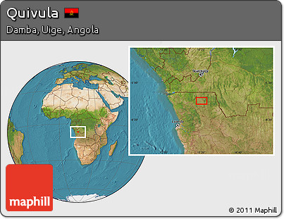 Satellite Location Map of Quivula