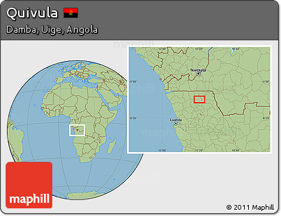 Savanna Style Location Map of Quivula