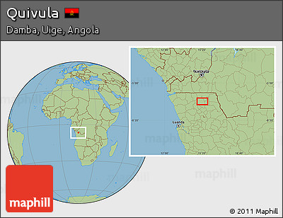 Savanna Style Location Map of Quivula