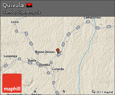 Shaded Relief Map of Quivula