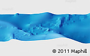 Physical Panoramic Map of the area around 6° 38' 39" S, 161° 25' 30" W