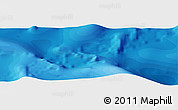 Political Panoramic Map of the area around 6° 38' 39" S, 161° 25' 30" W