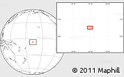 Blank Location Map of the area around 6° 38' 39" S, 167° 22' 30" W