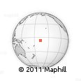 Outline Map of the Area around 6° 38' 39" S, 167° 22' 30" W, rectangular outline