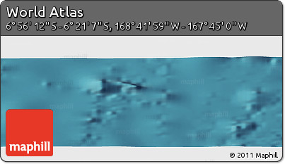 Satellite Panoramic Map of the Area around 6° 38' 39" S, 168° 13' 29" W