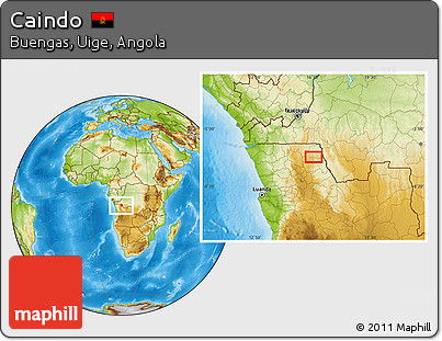 Physical Location Map of Caindo
