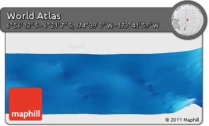 Physical Panoramic Map of the Area around 6° 38' 39" S, 174° 10' 30" W