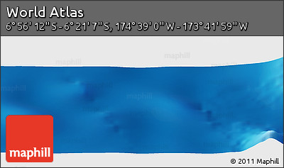 Physical Panoramic Map of the Area around 6° 38' 39" S, 174° 10' 30" W