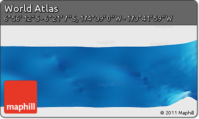 Physical Panoramic Map of the Area around 6° 38' 39" S, 174° 10' 30" W