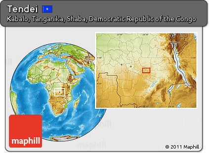 Physical Location Map of Tendei