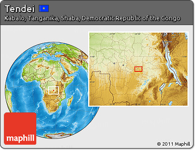 Physical Location Map of Tendei