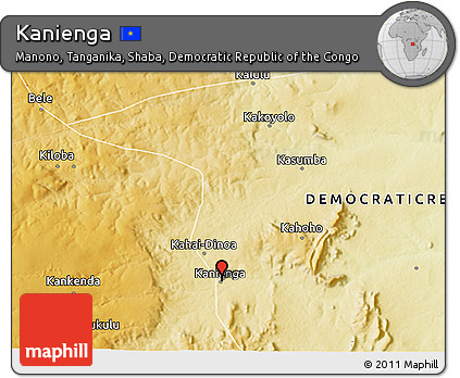 Physical 3D Map of Kanienga
