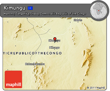 Physical 3D Map of Kimungu