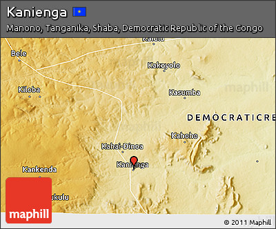 Physical 3D Map of Kanienga