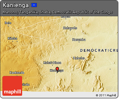 Physical 3D Map of Kanienga