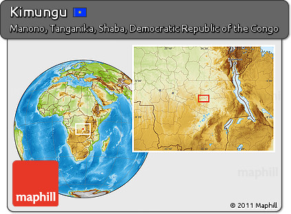 Physical Location Map of Kimungu