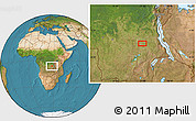 Satellite Location Map of Luala