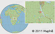 Savanna Style Location Map of the area around 6° 38' 39" S, 28° 58' 30" E