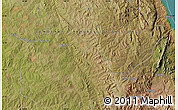 Satellite Map of the area around 6° 38' 39" S, 28° 58' 30" E