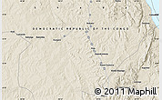 Shaded Relief Map of the area around 6° 38' 39" S, 28° 58' 30" E