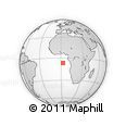 Outline Map of the Area around 6° 38' 39" S, 2° 37' 30" E, rectangular outline