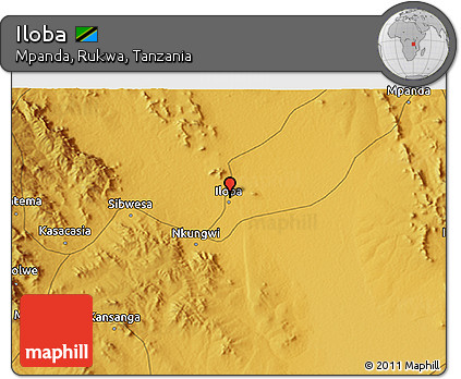 Physical 3D Map of Iloba