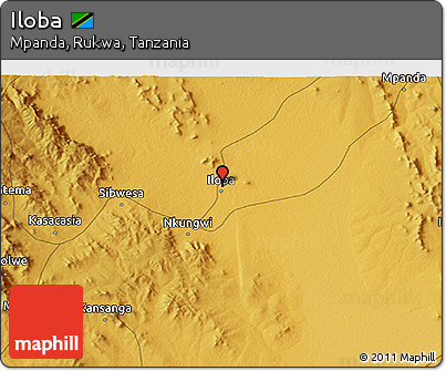 Physical 3D Map of Iloba