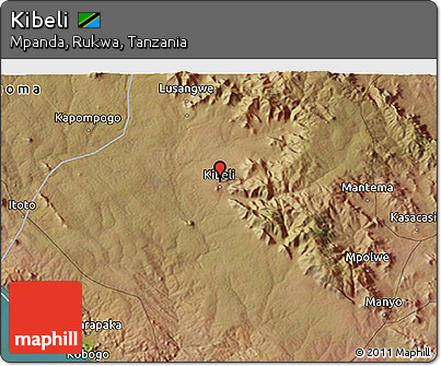 Satellite 3D Map of Kibeli