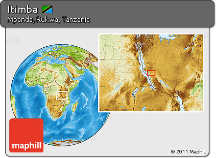 Physical Location Map of Itimba