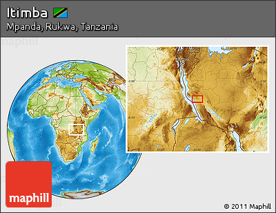 Physical Location Map of Itimba