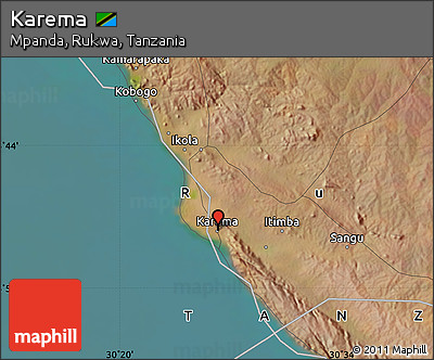 Satellite Map of Karema