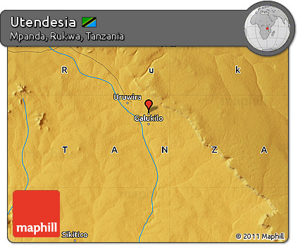 Physical Map of Utendesia