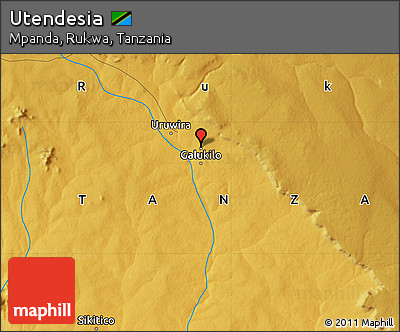 Physical Map of Utendesia