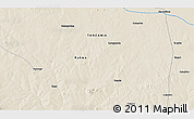 Shaded Relief 3D Map of the area around 6° 38' 39" S, 32° 22' 30" E