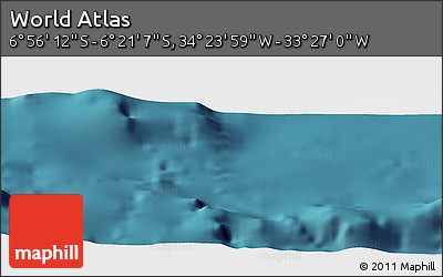 Satellite Panoramic Map of the Area around 6° 38' 39" S, 33° 55' 29" W