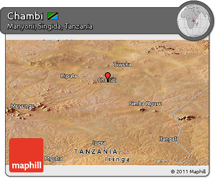 Satellite Panoramic Map of Chambi
