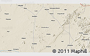Shaded Relief 3D Map of the area around 6° 38' 39" S, 35° 46' 29" E