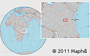 Gray Location Map of Lumuma