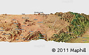 Satellite Panoramic Map of Lumuma