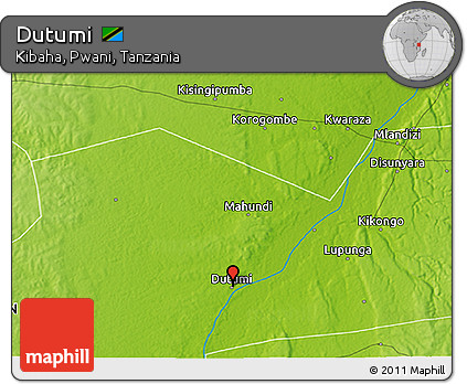 Physical 3D Map of Dutumi