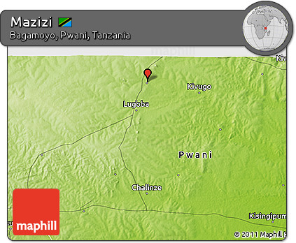 Physical 3D Map of Mazizi