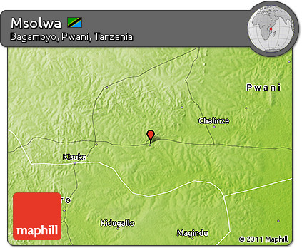 Physical 3D Map of Msolwa