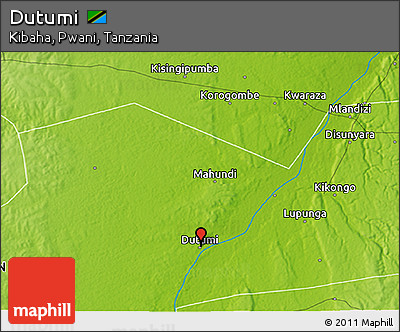 Physical 3D Map of Dutumi